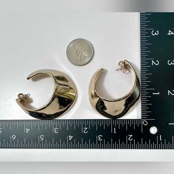 💛Robert Lee Morris SOHO Chunky U-Hoop Earrings - Picture 10 of 10